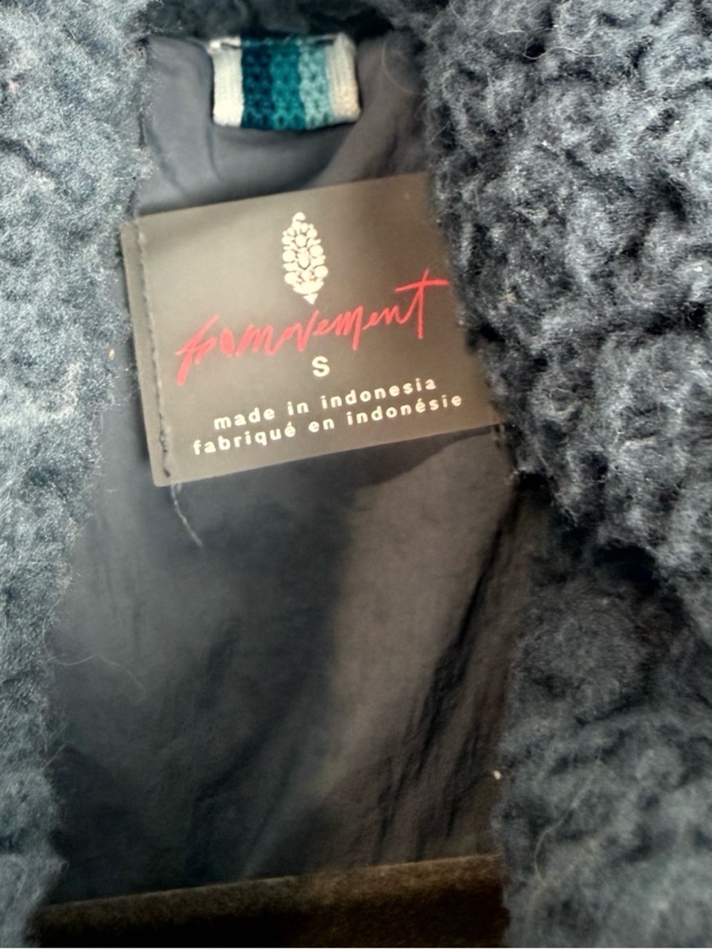 FP Movement Free People Highline Reversible Sherpa Vest Blue Size Small - Picture 3 of 6